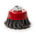Brosse coupe à fils d'acier torsadés - Ø 65 mm pour meuleuse d'angle 