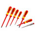 Jeu de tournevis ergonomiques 2K-VDE 7 pièces selon VDE0682 partie 201, IEC 60900