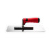 Platoir à colle rectangulaire en acier inoxydable avec manche confort
