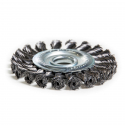 Brosse plate torsadée en fil d'acier à haute résistance
