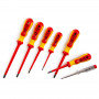 Jeu de tournevis ergonomiques 2K-VDE 7 pièces selon VDE0682 partie 201, IEC 60900